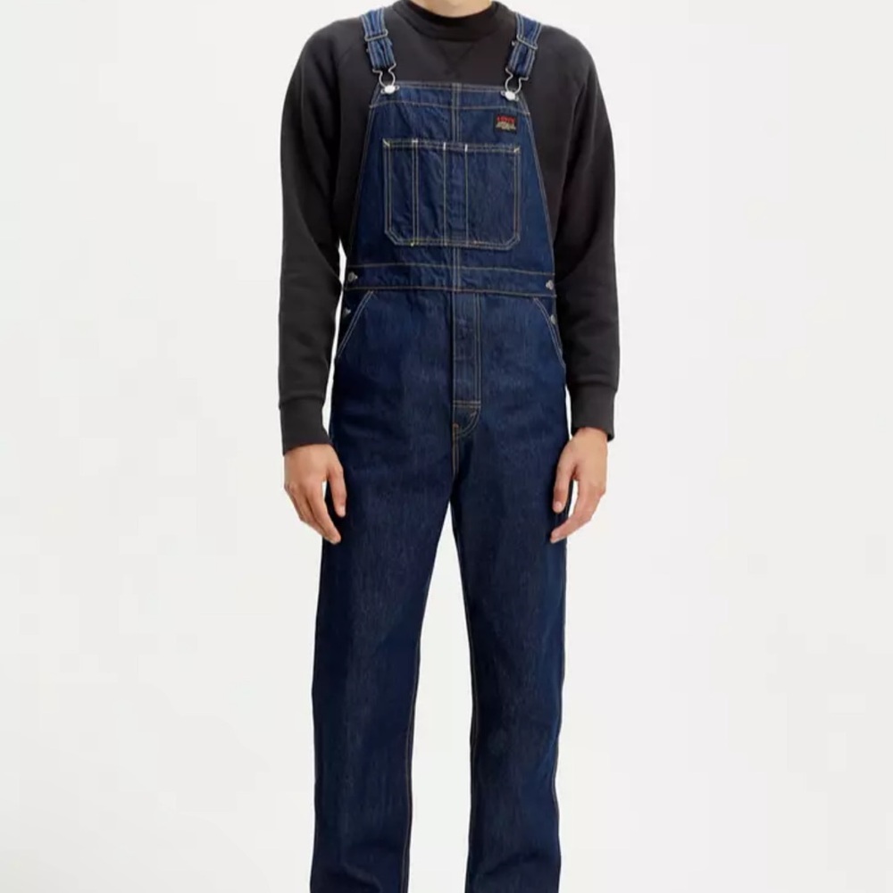LEVIS - Mens Overalls Workwear Relaxed Denim Jeans Cotton - Size Small